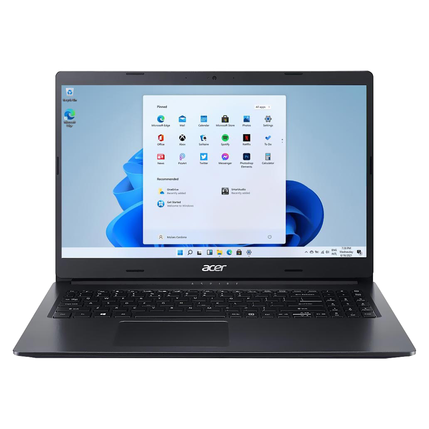 Notebook Acer A315-34-C6GE / Intel Celeron N4020 / Tela Full HD 15.6" / 4GB RAM / 500GB - Preto
