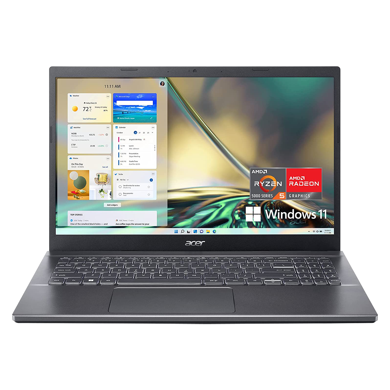 Notebook Acer A515-47-R3Y6 AMD Ryzen 5-5625U 8GB RAM / 512SSD / Tela 15.6 / Windows 11 - Cinza