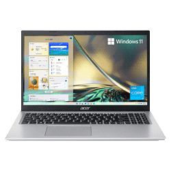 Notebook Acer A515-56-32DK I3 3.0 4GB / 128SSD / Tela 15.6" / Windows 11 - Prata