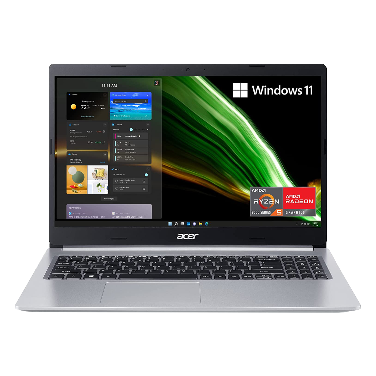 Notebook Acer Aspire A515-45-R74Z / AMD Ryzen 5-5500U / 8GB RAM / 256SSD / Tela 15.6 / Windows 11 - Prata