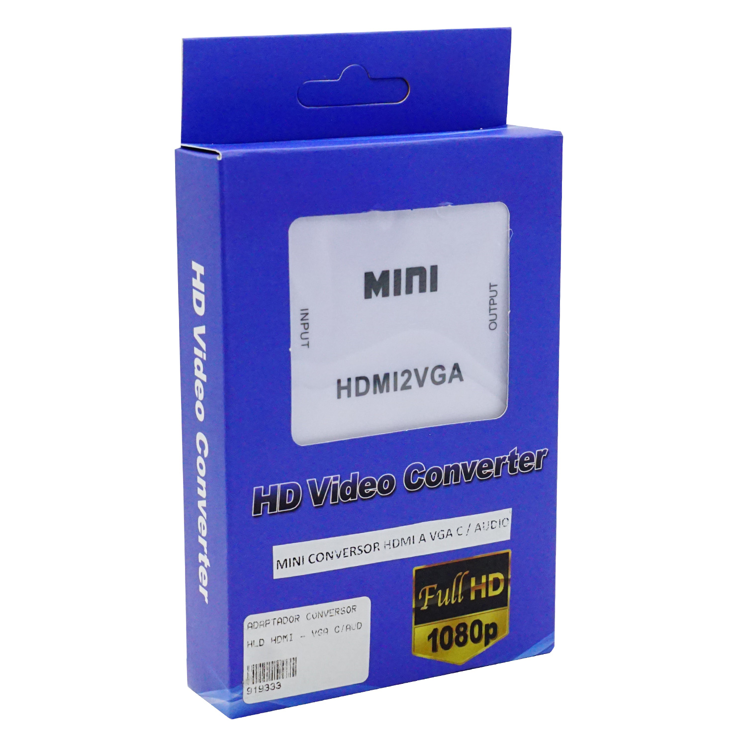 Cabo Adaptador Mini Conversor HLD HDMI para VGA Com Saída De Áudio 1080P
