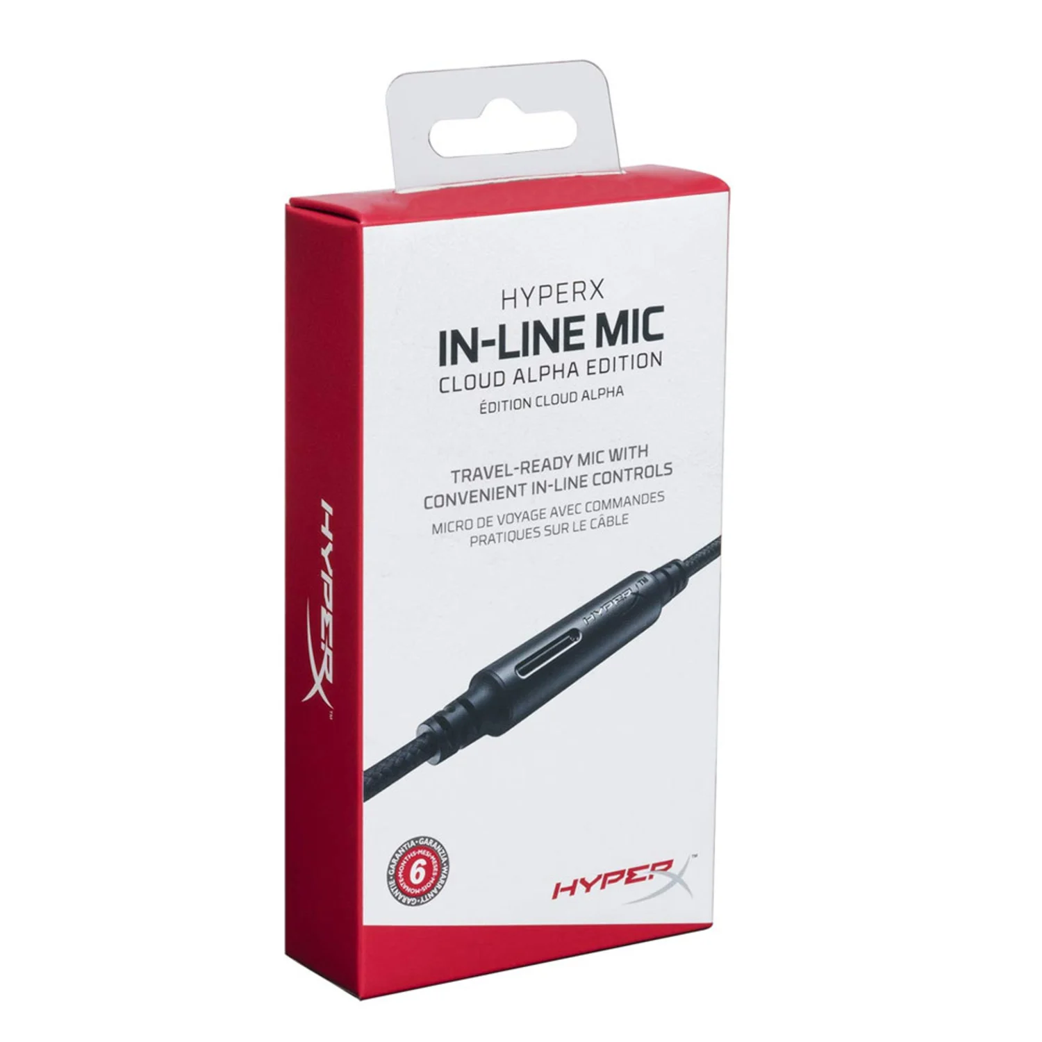 Microfone HyperX In-Line Mic Cloud Alpha Edition - Preto (HX-ILMICCA-BK)
