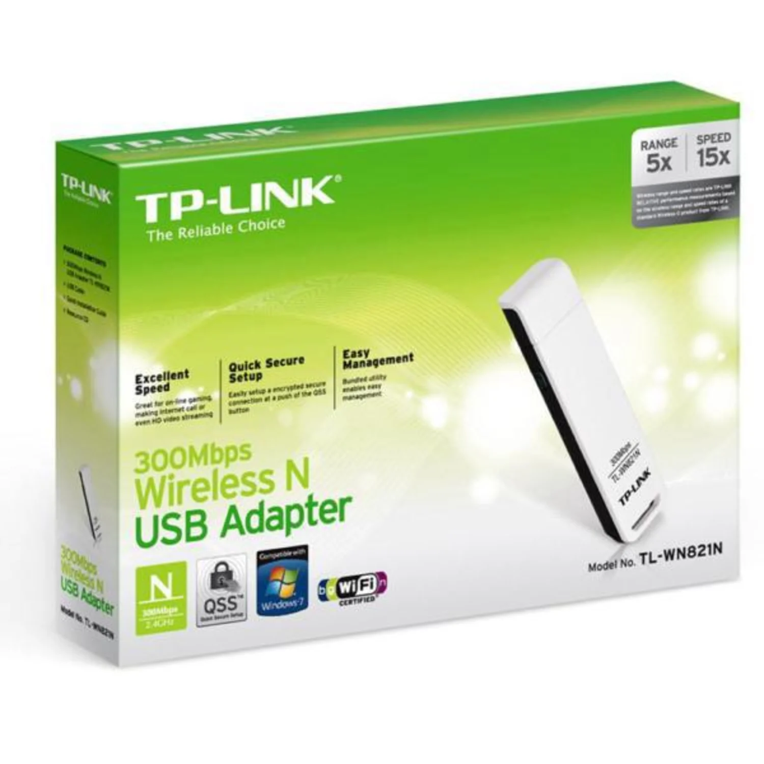Adaptador Usb Tp-Link Tl-Wn821n 300mbps