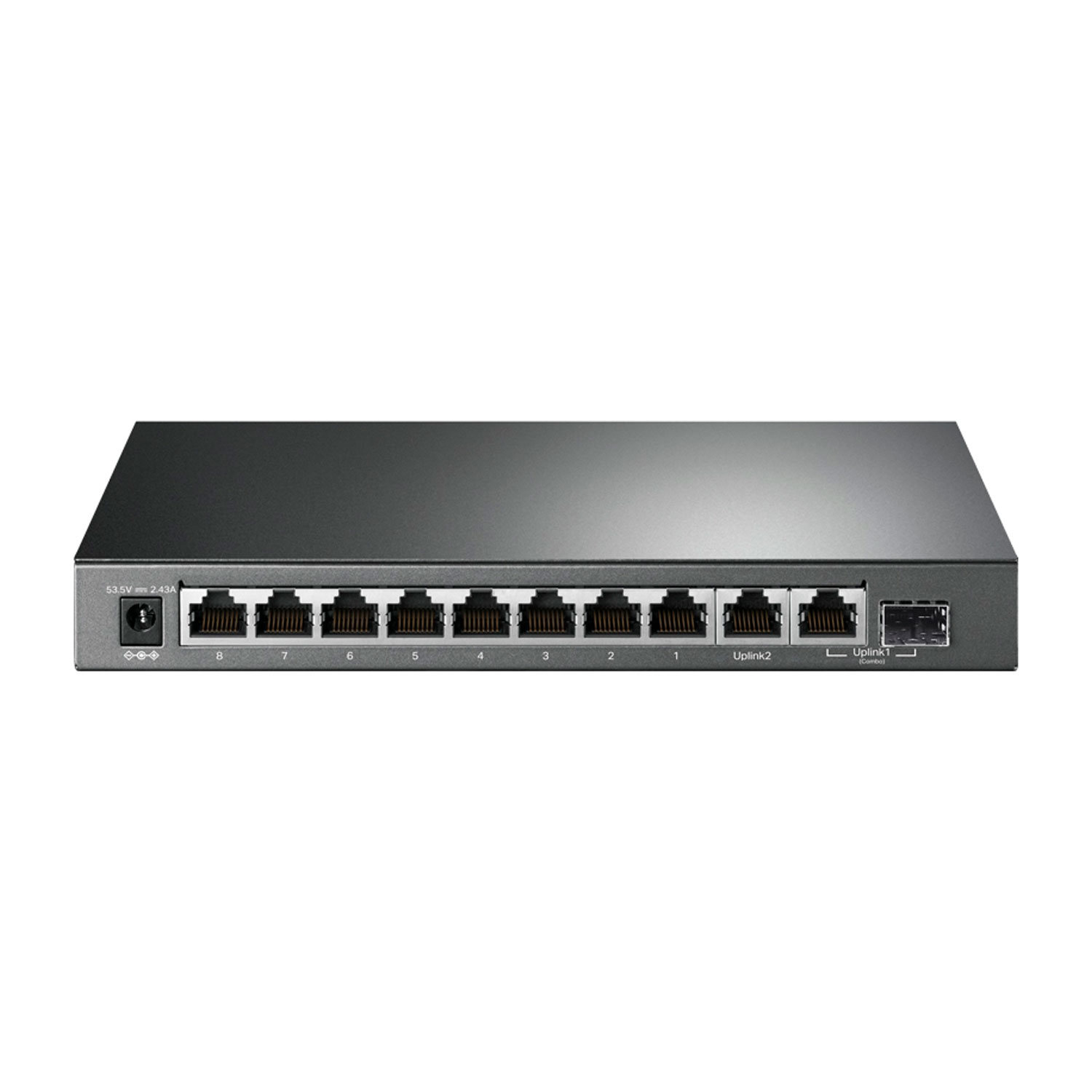 Hub Switch TP-Link 10 Portas TL-SG1210MP 8 Portas Giga POE+Desktop - Cinza