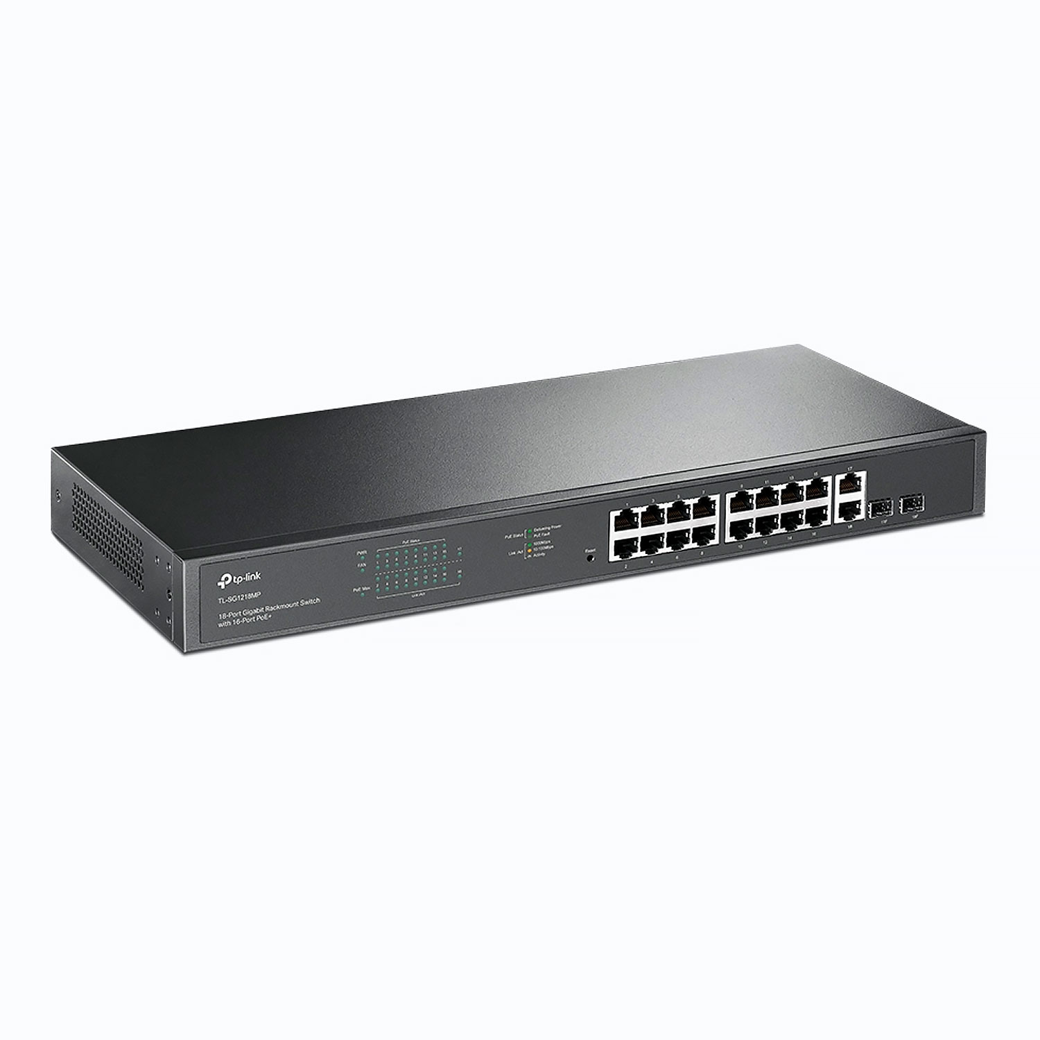 Hub Switch TP-Link 18 Portas TL-SG1218MP 10/100/1000 16POE + Rackmount 2SFP