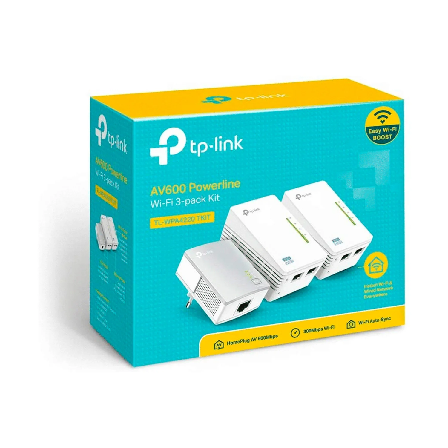 Powerline Star Kit TP-Link AP Tl-WPA4220T AV600 - (Pack 3)