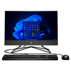 Desktop HP All in One 200 G4 Intel Pentium J5040 / 4GB RAM / 1TB HDD / Tela 21.5" Full HD / FREEDOS - Preto
