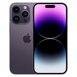 Celular Apple iPhone 14 Pro A2889 3J 128GB / 5G / eSIM / Tela 6.1" / Câmeras de 48MP+12MP+12MP e 12MP - Purple