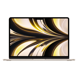 Notebook Apple Macbook Air MLY13LL/A M2 / Memória RAM 8GB / SSD 256GB / Tela 13.6" - Starlight (2022)