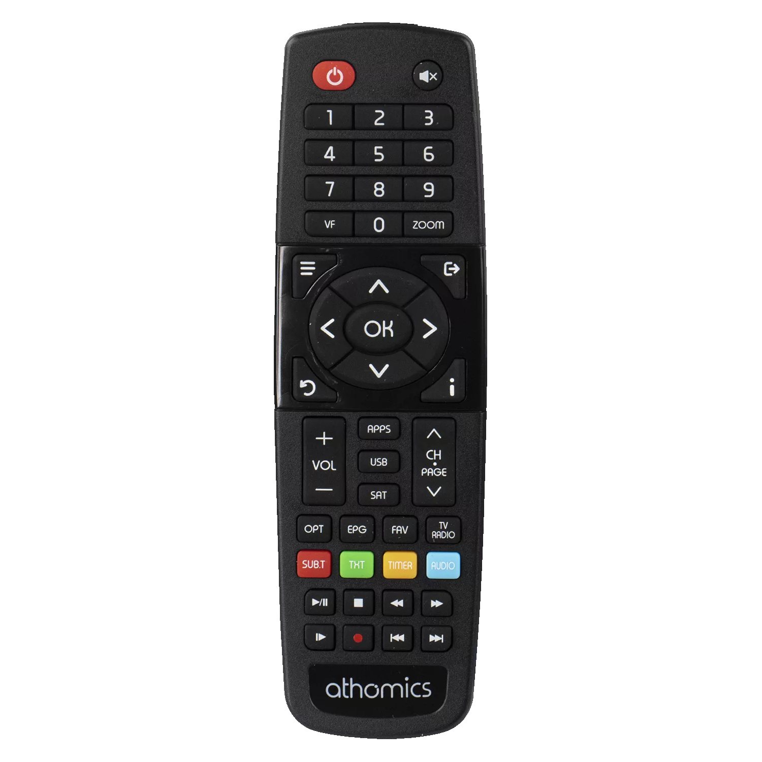 Receptor Athomics EX Full HD IPTV / VOD / IKS / SKS / WIFI Key Touch