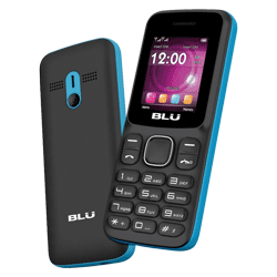 Celular Blu Z4 Z194 2G Dual SIM / 32MB / 32MB / Tela 1.8" - Preto / Azul