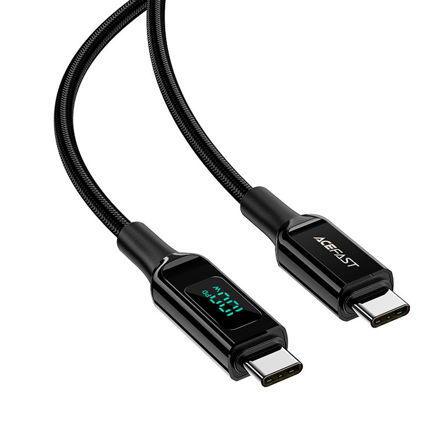 Cabo Acefast C6-03 USB-C para USB-C 100W 2 Metros- Preto
