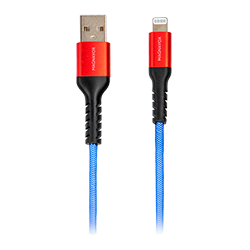 Cabo USB para Magnavox  MAC6419-MO Lightning / 1,5m - Azul e Vermelho