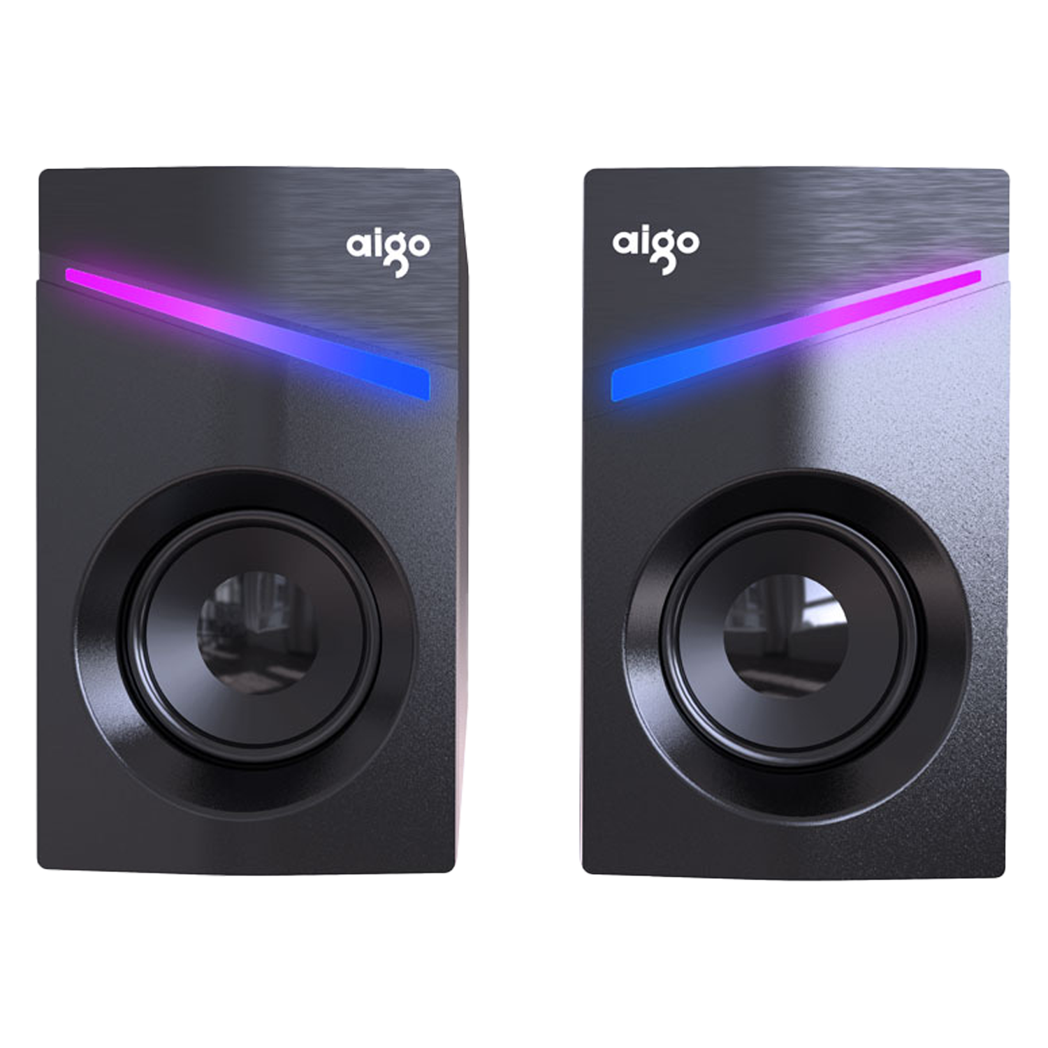 Alto Falante Aigo S561 RGB / 1.8W*2 - Preto