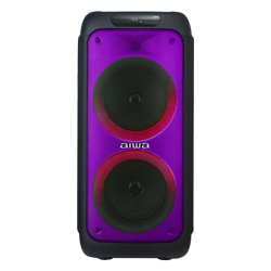 Caixa de Som Karaoke Aiwa AW-POH1D Bluetooth / USB / Auxiliar - Preto