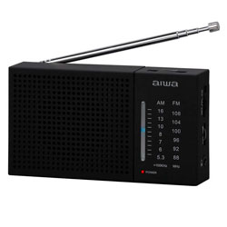 Radio Portatil Aiwa AW-FML2 AM/FM 3.5mm Analógico - Preto