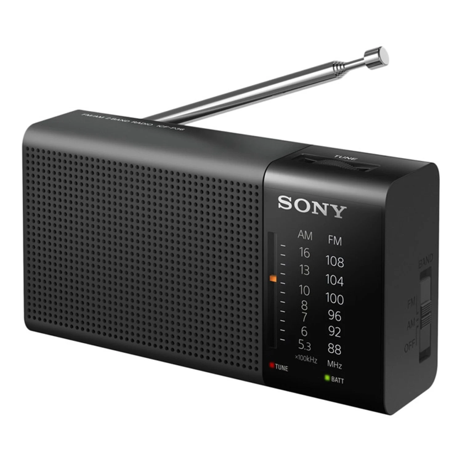 Rádio Portátil Sony Icf-P36 Am/Fm