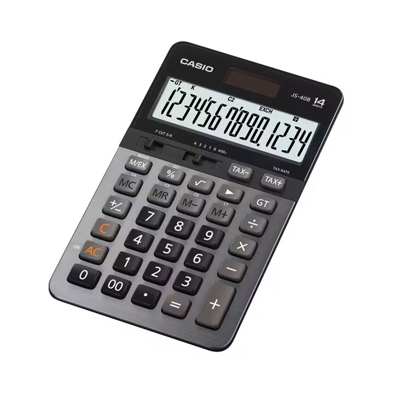 Calculadora Casio JS-40B-W-DP 14 Dígitos - Preto