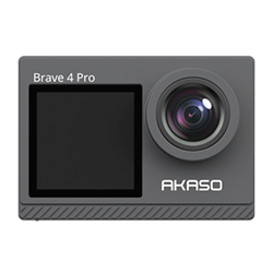 Câmera de Ação Akaso Brave 4 Pro 4K Touch Display - Cinza
