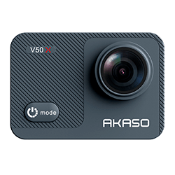 Câmera de Ação Akaso V50 X / 20MP / 4K / 2 Baterias / Touch - Preto