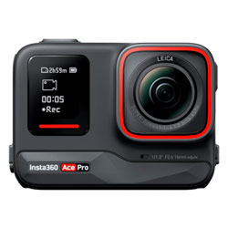 Câmera de Ação GoPro Insta360 Ace Pro CINSAAJA 48MP WiFi + Adaptador - Preto
