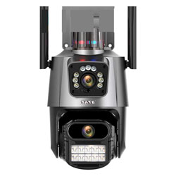 Câmera de Segurança Satellite A-CAM009D Full HD 4MP WiFi - Cinza