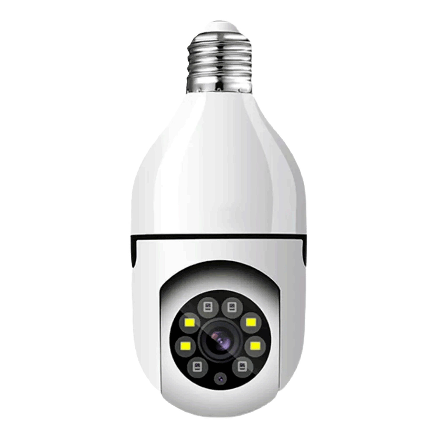 Lâmpada com Câmera P-02A Wi-Fi 4MP Giratória Aplicativo ICSEE - Branco