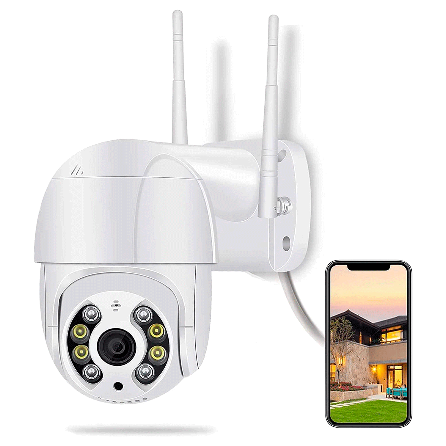 Câmera de Monitoramento ICSEE IPF-06A 4MP / Wifi / Giratório - Branco
