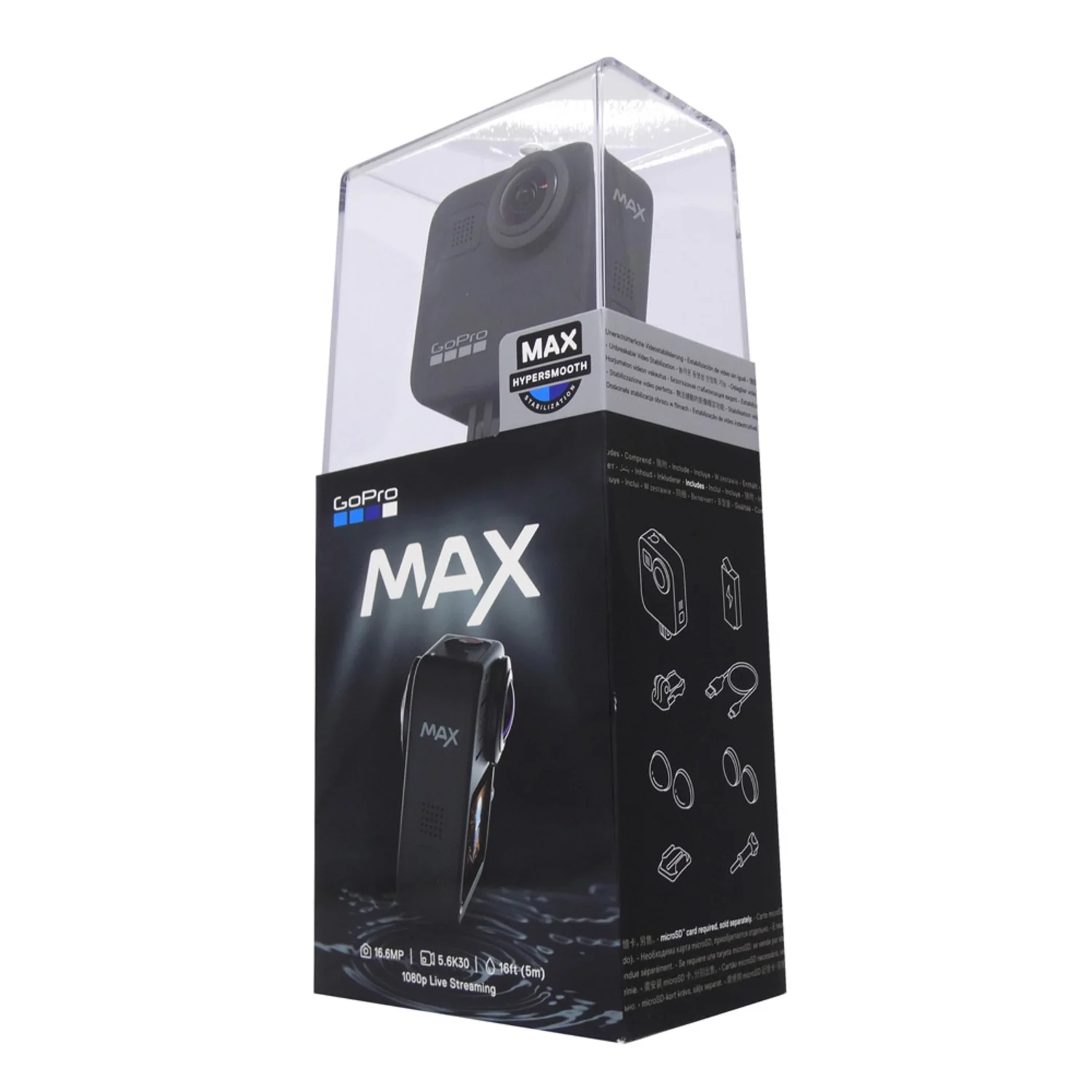 Câmera Go Pro Hero Max 360° - preto (CHDHZ-201-RX)