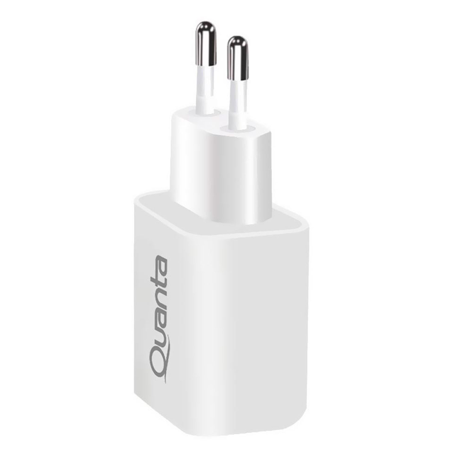 Adaptador de Tomada Quanta QTCACR2 USB / Tipo-C 20W - Branco