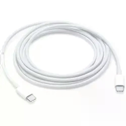 Cabo Apple USB-C MXLL82AM/A / 2 metros - Branco (Original)(P/ Macbook)