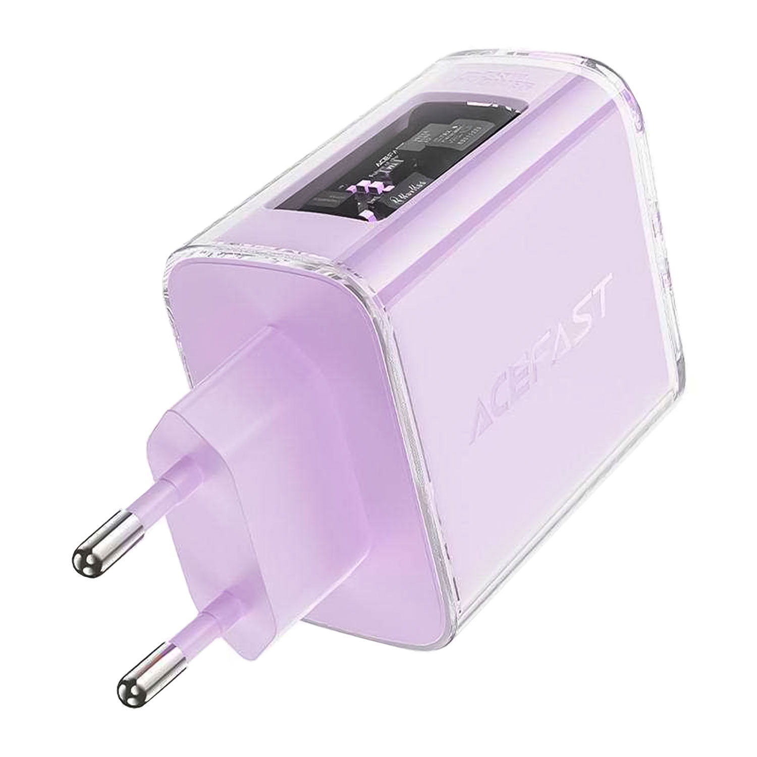Carregador Acefast A45 65W USB-A USB-C - Roxo