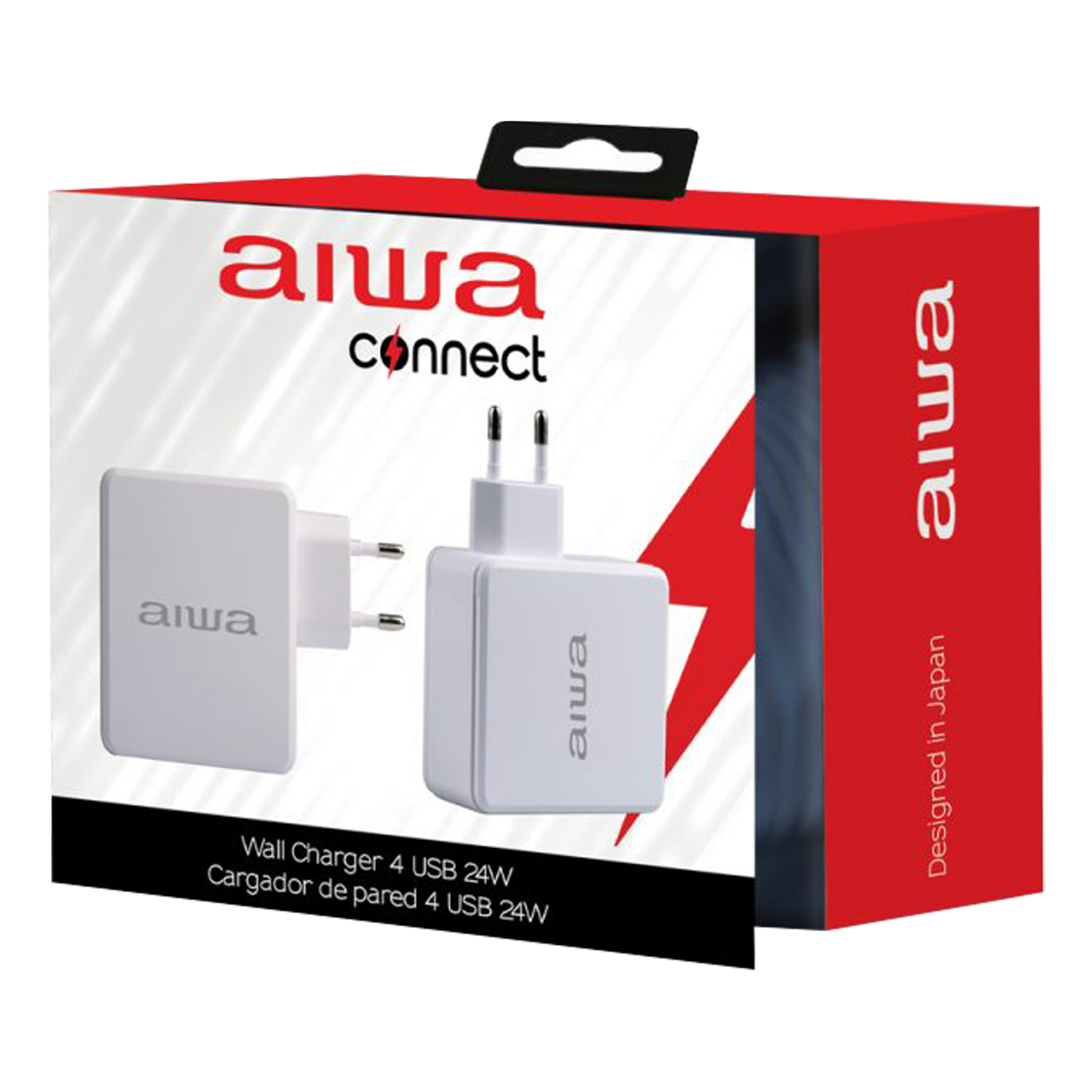 Carregador Aiwa AWCSWC4P 4 Saída USB- Branco
