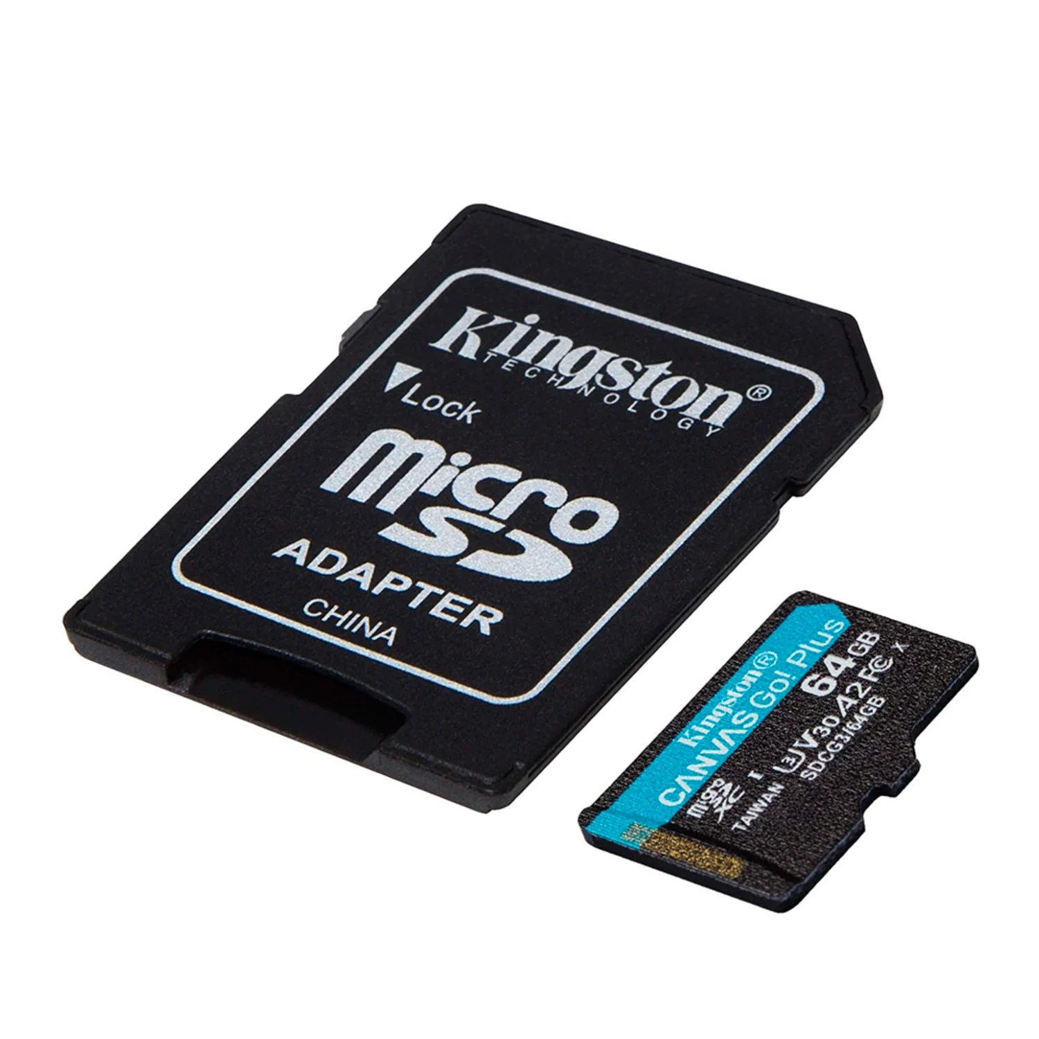 Cartão de Memória Micro SD Kingston Canvas Go Plus 64GB / U3 / 170MBS - (SDCG3/64GB)