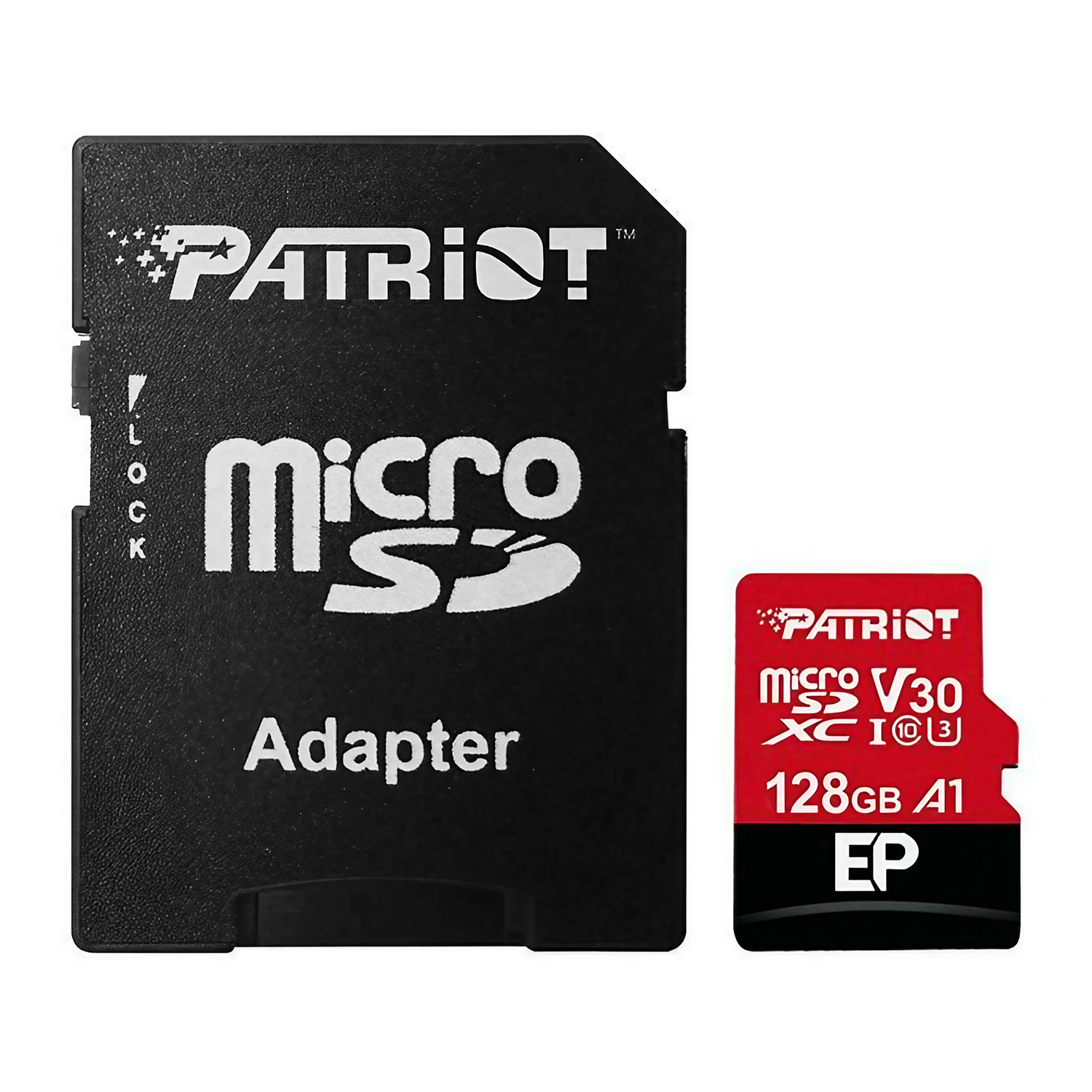 Cartão de Memória Micro SD Patriot A1 V30 EP 128GB 90Mbs - PEF128GEP31MCX