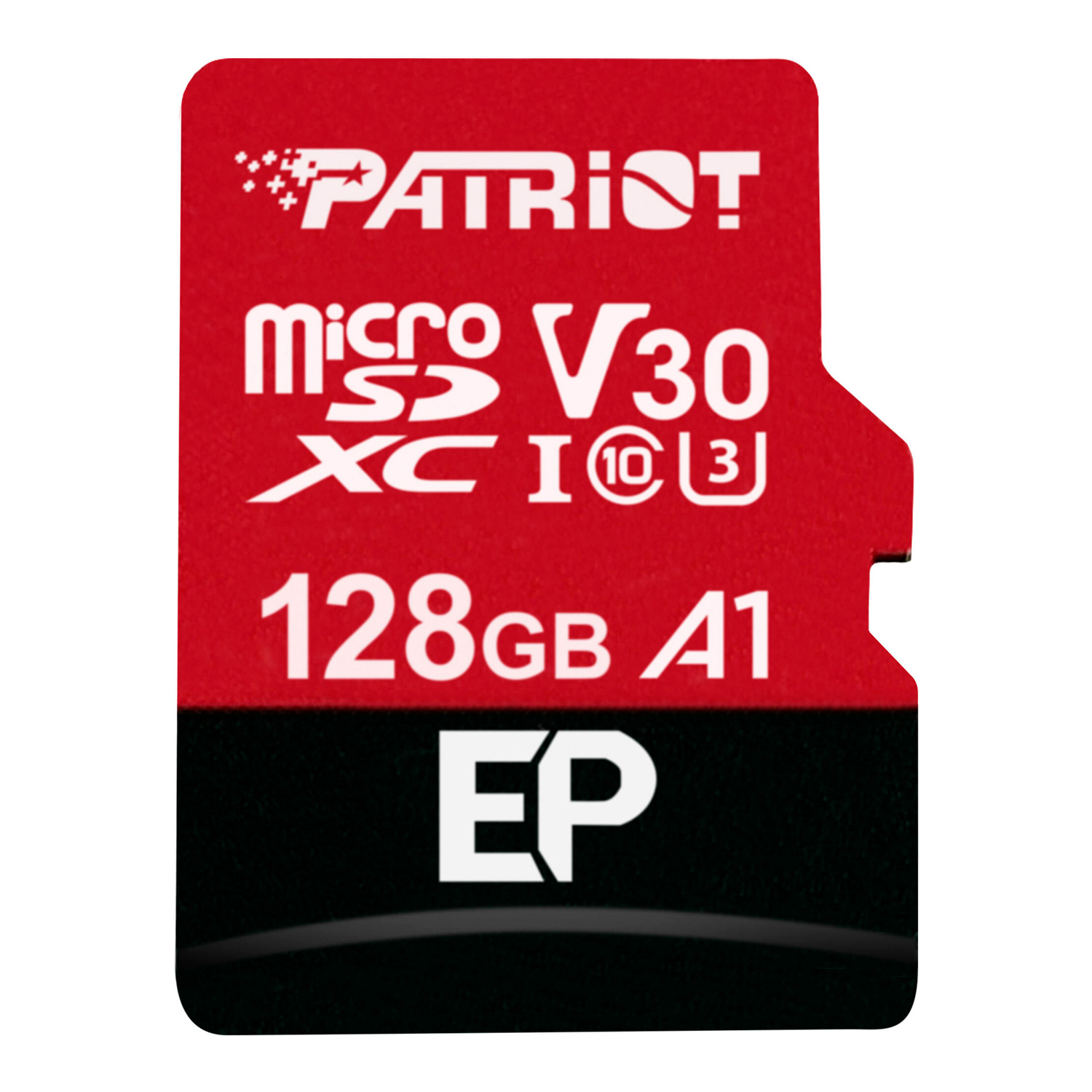 Cartão de Memória Micro SD Patriot A1 V30 EP 128GB 90Mbs - PEF128GEP31MCX