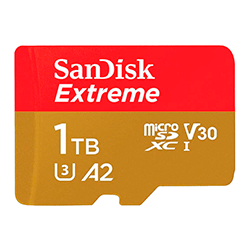 Cartão de Memória Micro SD Sandisk Extreme 1TB / 190-130MBS / U3 - (SDSQXAV-1T00-GN6MA)