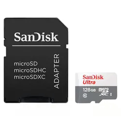 Cartão de Memória Micro SD Sandisk Ultra 128GB 128MBs - SDSQUNR-128G-GN3MA