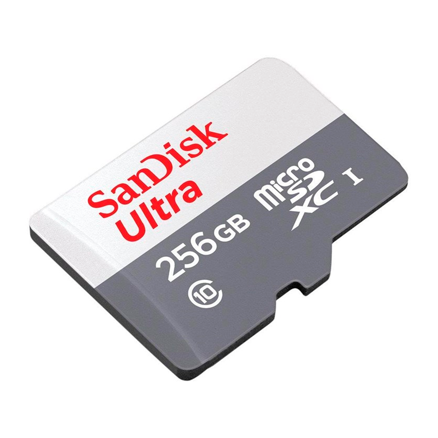Cartão de Memória Micro SD Sandisk Ultra 256GB / C10 / 100MBS / 2X1 - (SDSQUNR-256G-GN6TA)