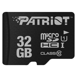 Cartão de Memória Micro SD Patriot LX Series 32GB / C10 /  U1 / SDHC - (PSF32GMDC10)
