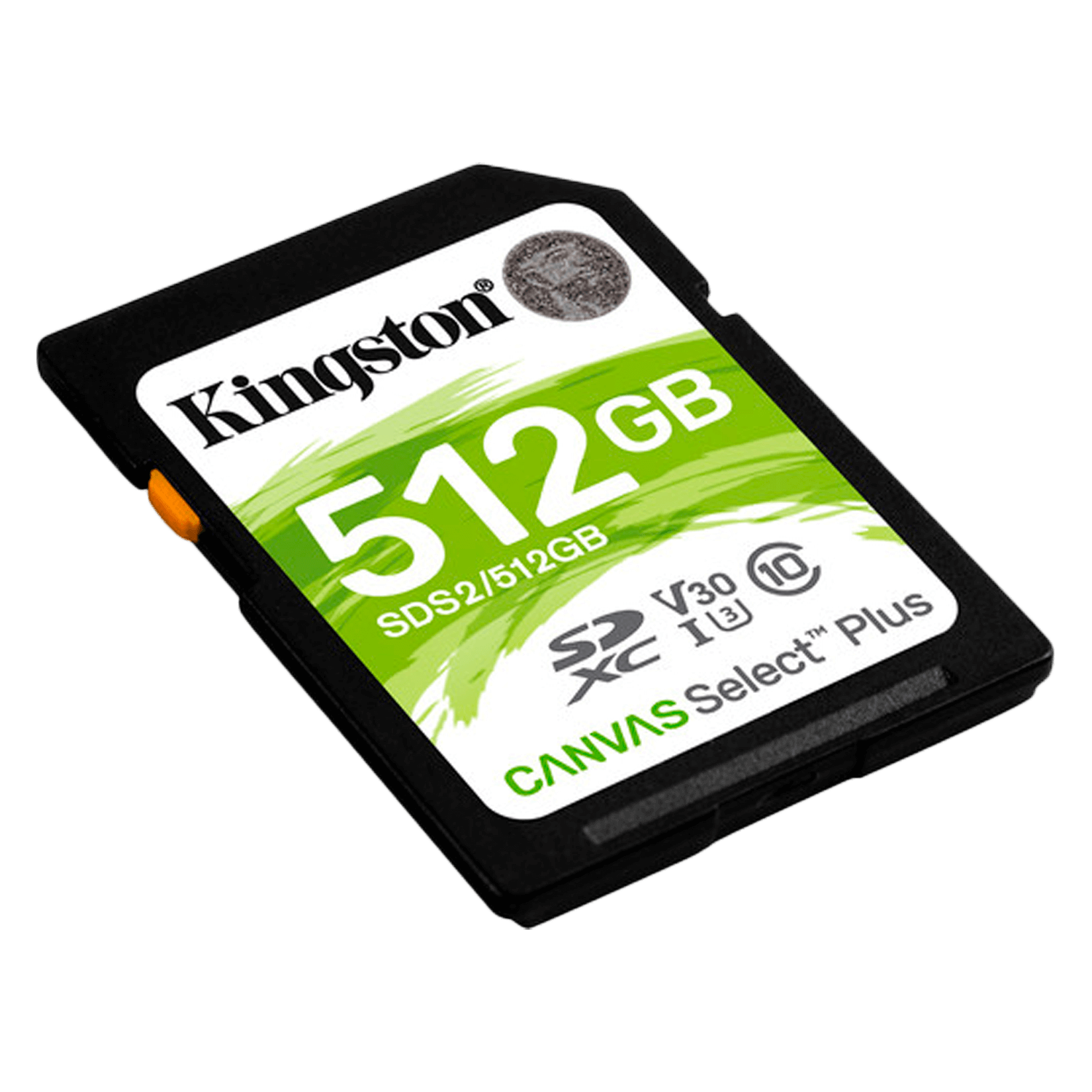 Cartão de Memória SD Kingston Canvas Select Plus 512GB Classe 10 100MBS - (SDS2/512GB)