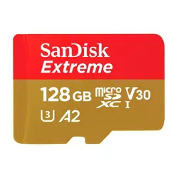 Memória Micro SD Sandisk Extreme 128GB 160-90MBS U3 SDSQXA1-128G-GN6MA