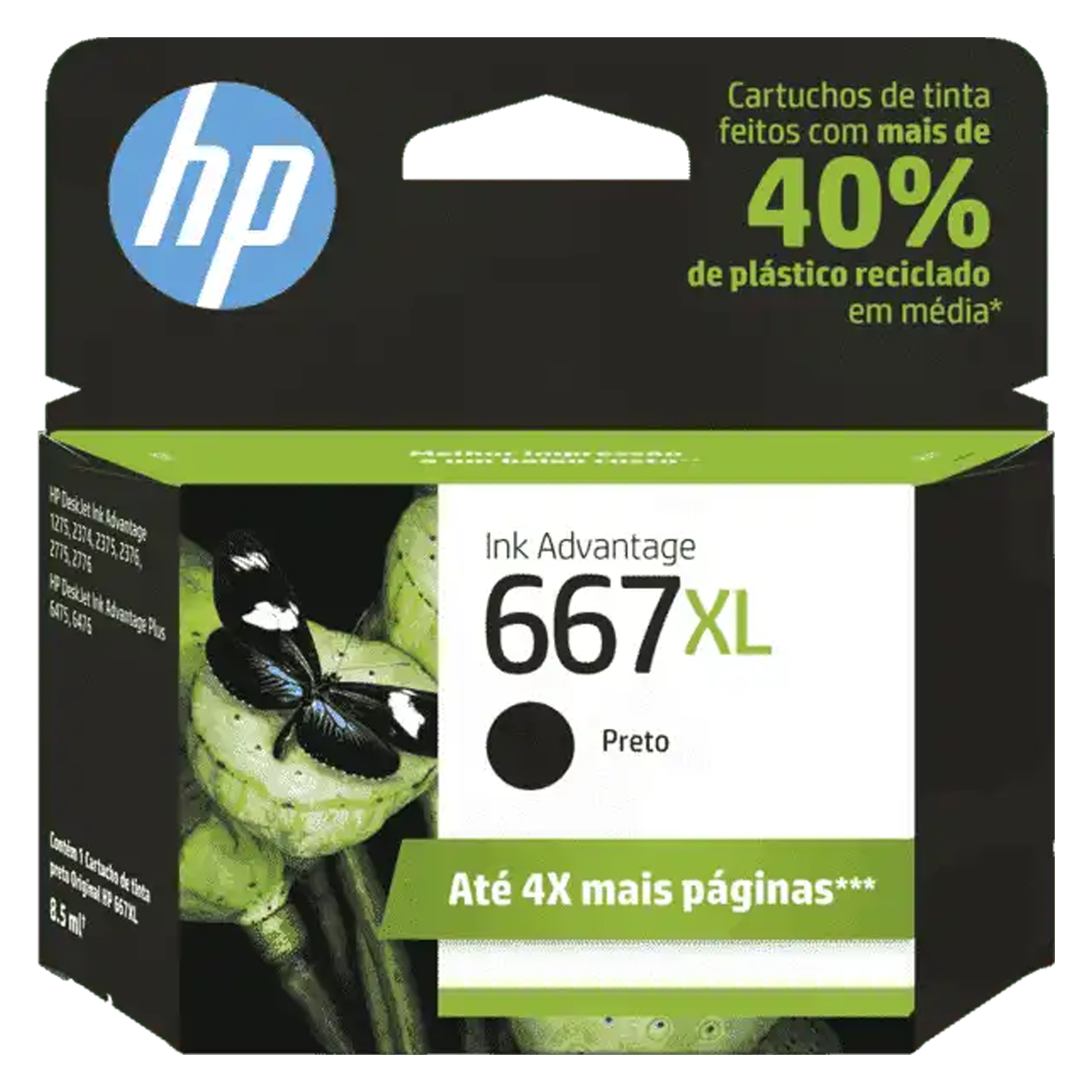 Cartucho Multigraph 667XL para HP - Preto