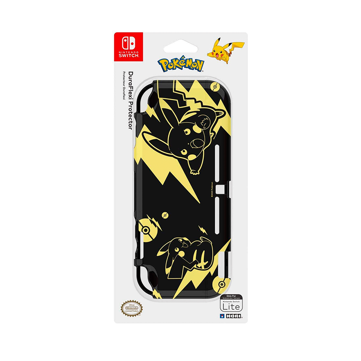 Case Protetora Duraflexi Pikachu para Nintendo Switch Lite - Dourado (NS2-076)