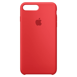 Case Protetora Silicone para iPhone 7 Plus - Vermelho (Original) (0068)