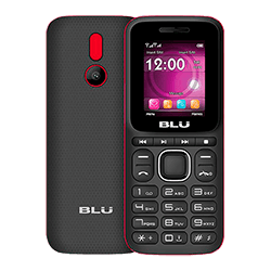 Celular Blu Z4 Music Z251 32MB / 32MB RAM/ Dual SIM/ Tela de 1.8"/ Câmera VGA - Preto e Vermelho