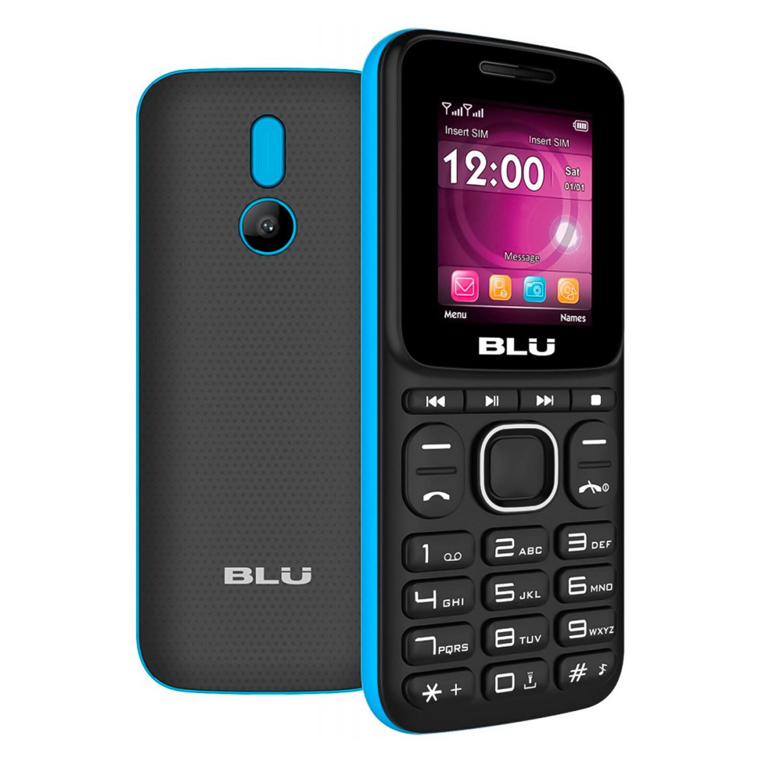 Celular Blu Z4 Music Z251 DS 32MB 32MB  RAM Tela 1.8" - Azul (Caixa Danificada) (Deslacrado)