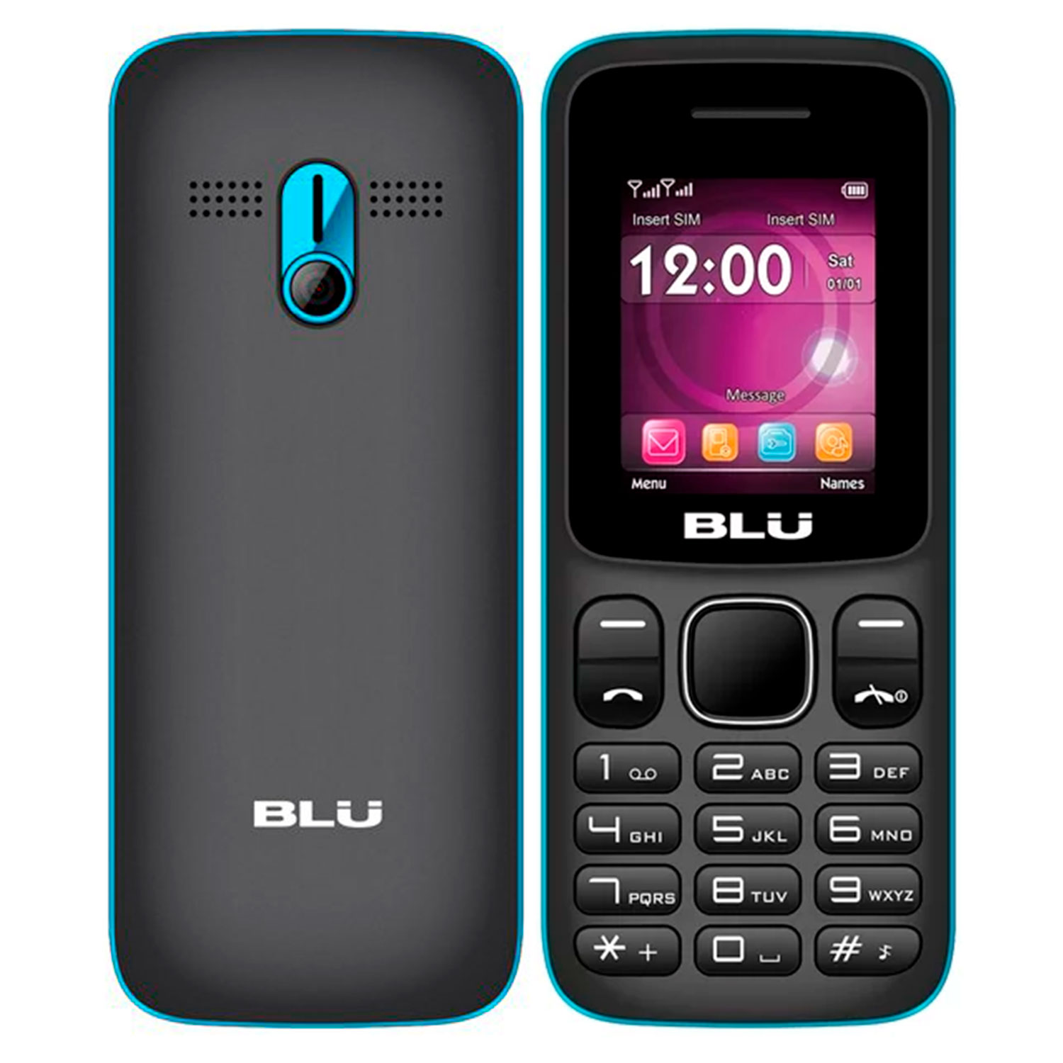 Celular Blu Z4 Z194 2G Dual SIM 32MB 32MB RAM Tela 1.8" -  Vermelho