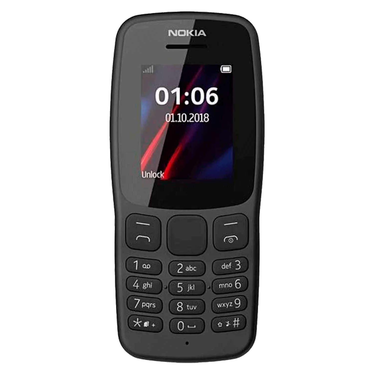 Celular Nokia 106 TA-1190 4MB 4MB RAM Dual SIM Tela 1.8" - Cinza