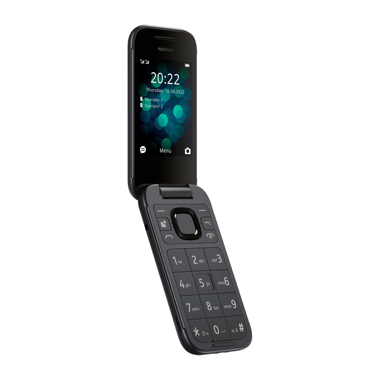 Celular Nokia 2660 4G TA-1474 Dual SIM Tela 2.8" - Preto